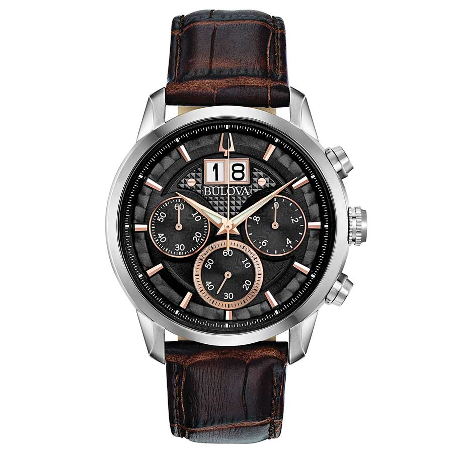 96B311_ Orologio uomo crono al quarzo Bulova collezione Sutton