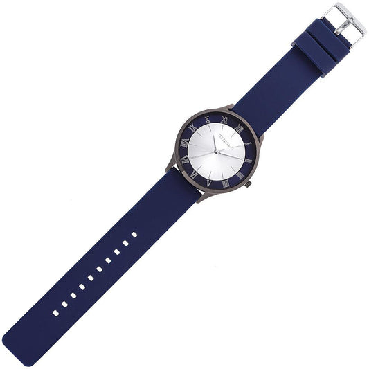 QUARZO SILICONE SILVER BLU 16088B
