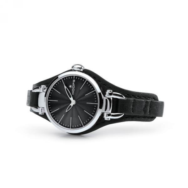 2517L01_OROLOGIO HOOPS CINTURINO PELLE CASSA ACCIAIO
