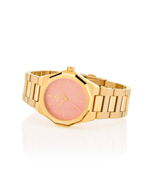 2638L-G05_OROLOGIO HOOPS ROYAL GOLD ROSA CIPRIA