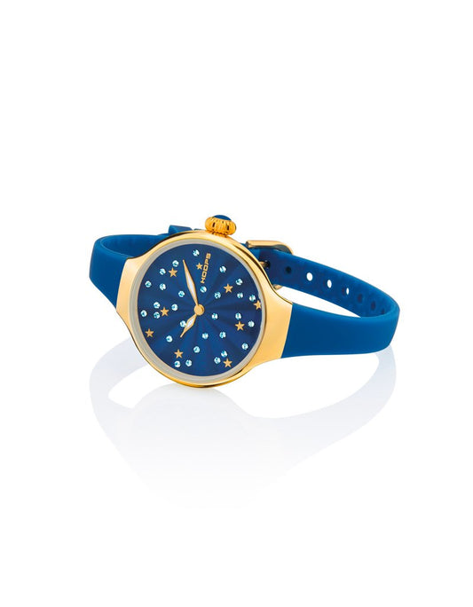 2639LG-04_OROLOGIO HOOPS NOUVEAU CHÉRIE SLIDING ETOILE GOLD CLASSIC BLU
