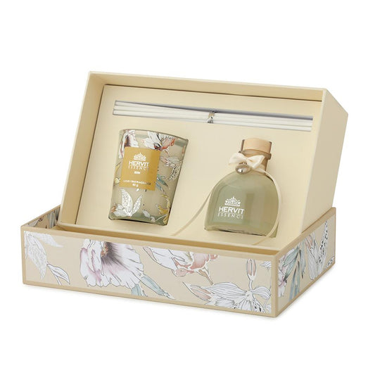 HERVIT_28037 SET PROFUMAMB.+CAND.BLOOMS 50ML/70G